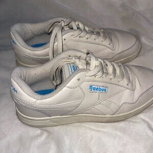 Reebok Women Cream and Blue Sneakers
